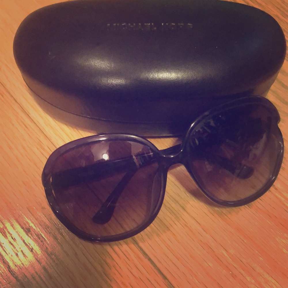 Michael Kors royal blue over sized sunglasses